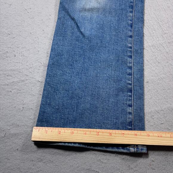 Madewell Jeans Women Size 30 Blue‎ Mid-Rise Kick Out Stretch Denim Bootcut - Picture 4 of 10